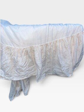 Shabby chic Rachel Ashwell QUEEN Roseblossom RETIRED rose print bed skirt dust